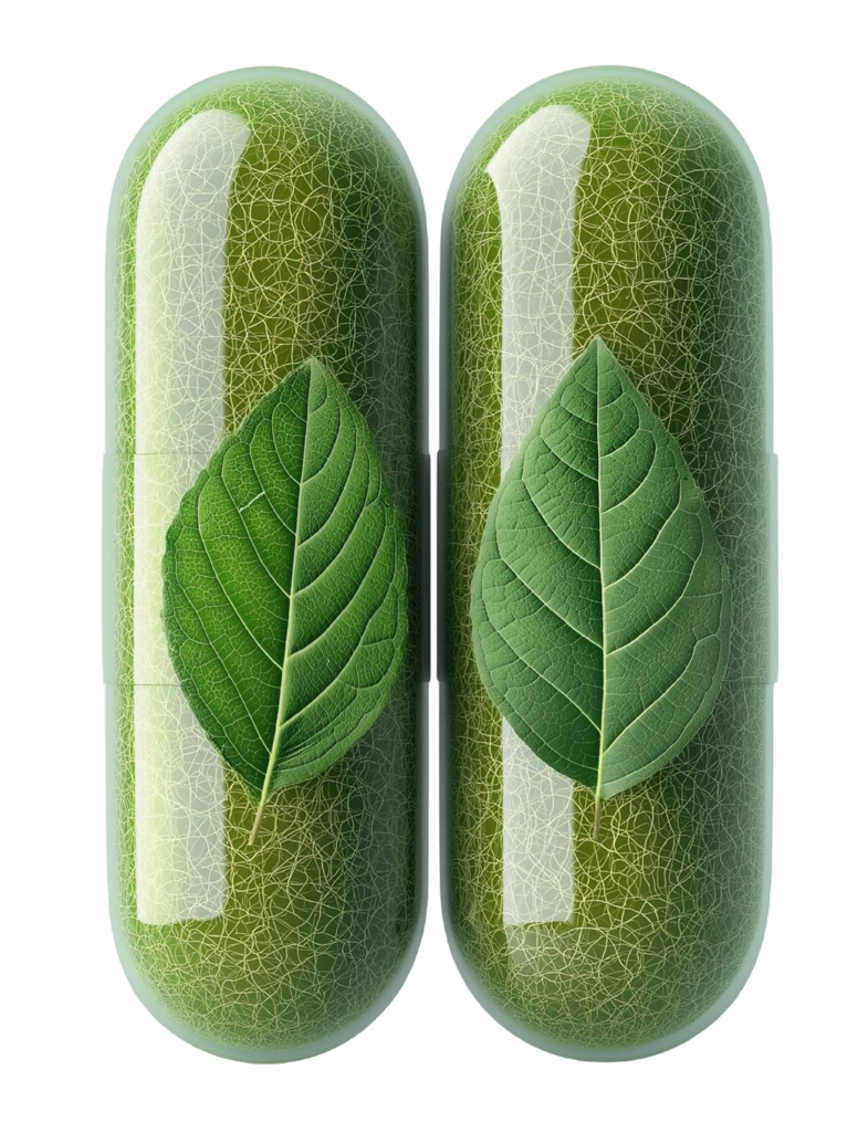 two green leaves with leaves them that say leaves e1732110332797